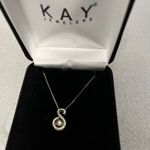 Kay Jewelers Silver Swirl Necklace